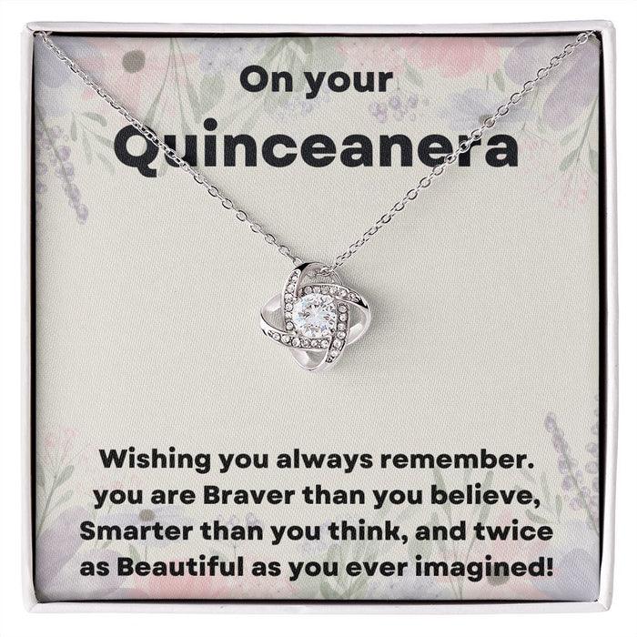 "Give Her the Gift of Elegance with Our Quinceañera Necklace"