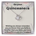 "Give Her the Gift of Elegance with Our Quinceañera Necklace"