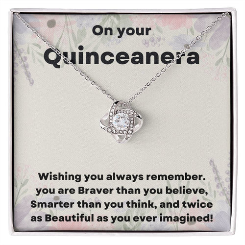 "Give Her the Gift of Elegance with Our Quinceañera Necklace"