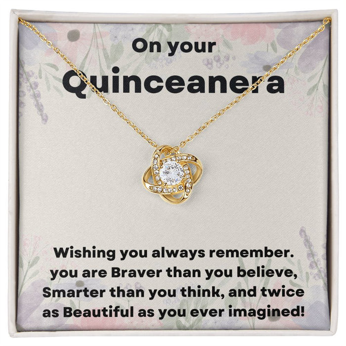 "Give Her the Gift of Elegance with Our Quinceañera Necklace"