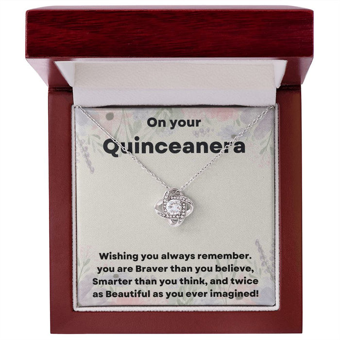 "Give Her the Gift of Elegance with Our Quinceañera Necklace"