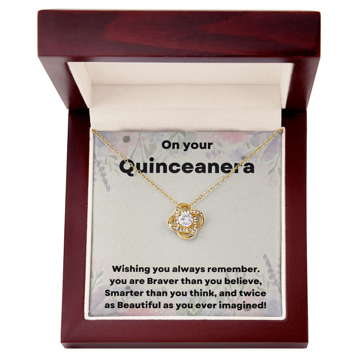 "Give Her the Gift of Elegance with Our Quinceañera Necklace"