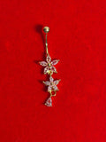 Gold Pink #7 Belly Piercing