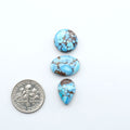 Discover the beauty of Natural Golden Hills Turquoise—prized for its icy blue tones, golden matrix, and exceptional quality. Ideal for artisan jewelry designs.