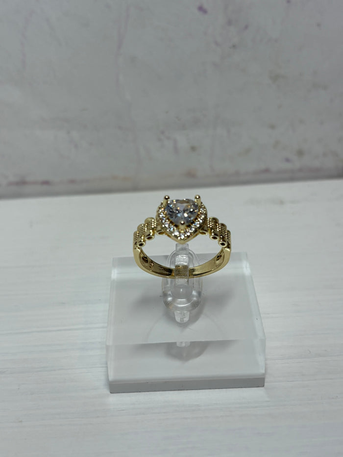Gorg Rolly Heart Ring (Med)