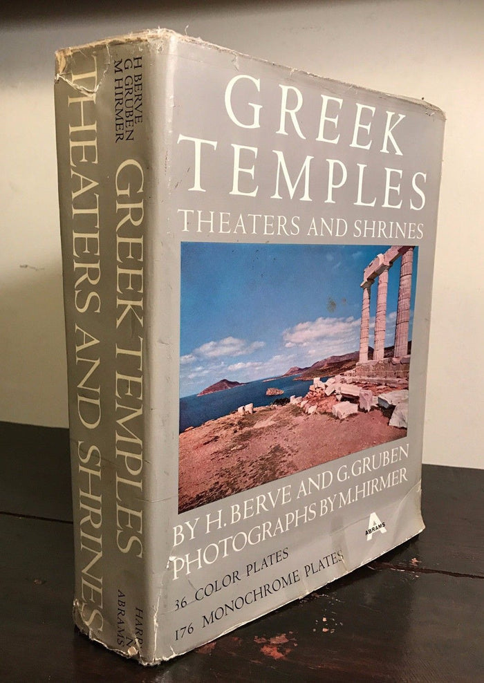 GREEK TEMPLES, THEATRES AND SHRINES, H. Berve 1st Ed HC/DJ 1962 TIPPED-IN PLATES