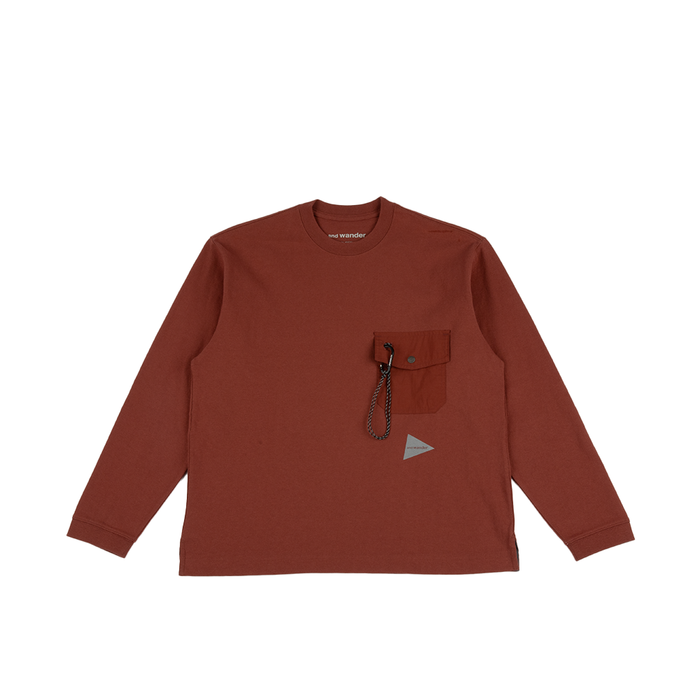 Heavy Cotton Pocket LS Tee 'Red'