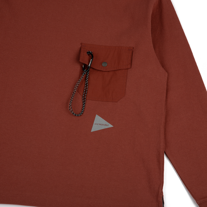 Heavy Cotton Pocket LS Tee 'Red'