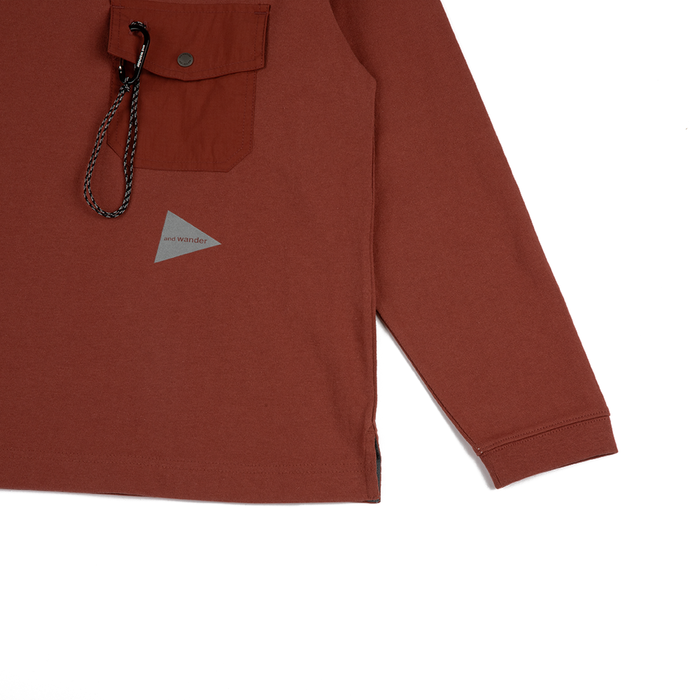 Heavy Cotton Pocket LS Tee 'Red'
