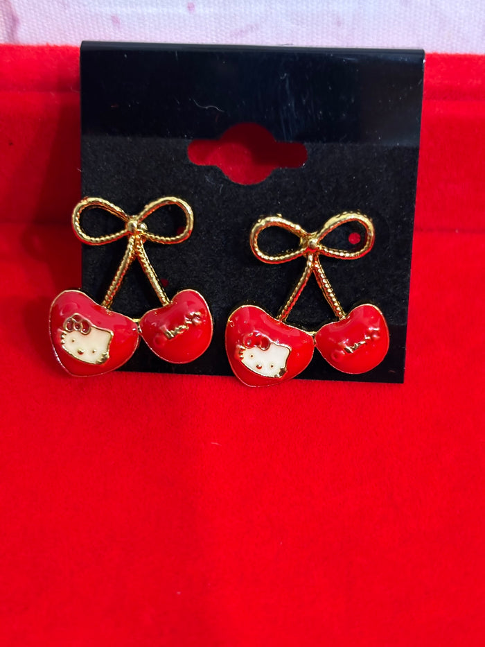 HK Color Cherry Earrings