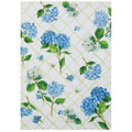 Hydrangea Lattice by Sally Eckman Roberts 100% Cotton Flour Sack Kitchen Towel