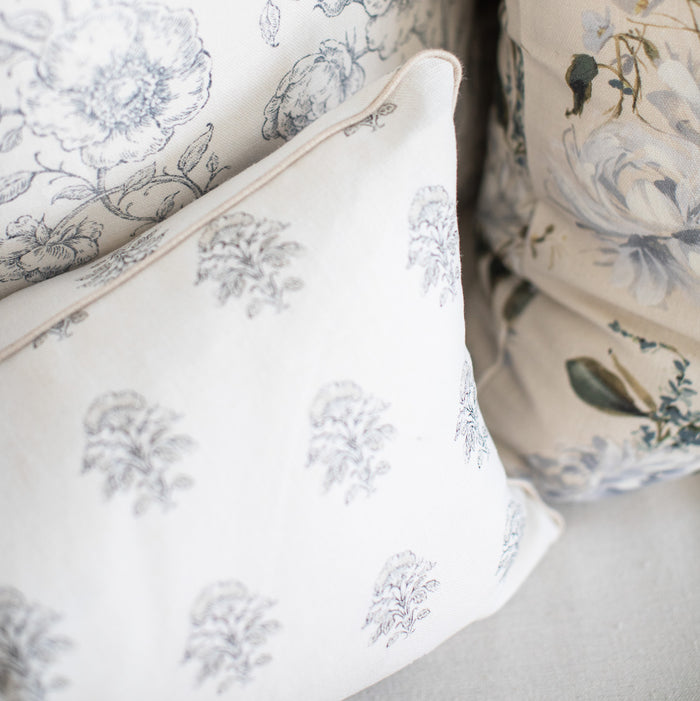Iris Pillow Cover - Vanilla