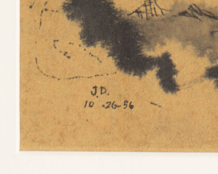 James Doversberger 1956 Landscape Ink Painting