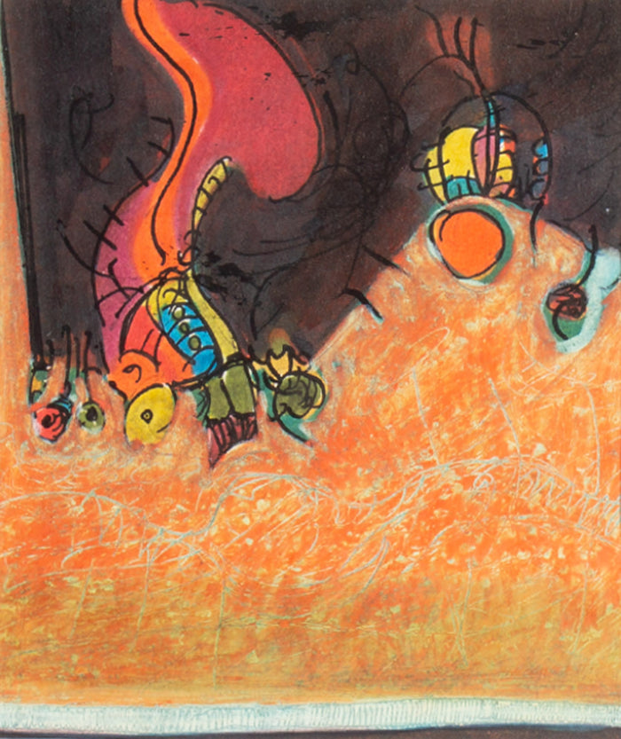 James L. Bruch 1960s Mixed Media Drawing