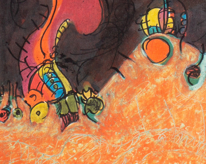 James L. Bruch 1960s Mixed Media Drawing