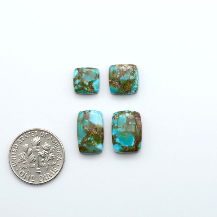 Kingman Turquoise Cabochons are a staple in the jewelry industry, known for their stunning blue-green color. Perfect for necklaces, earrings, and more!