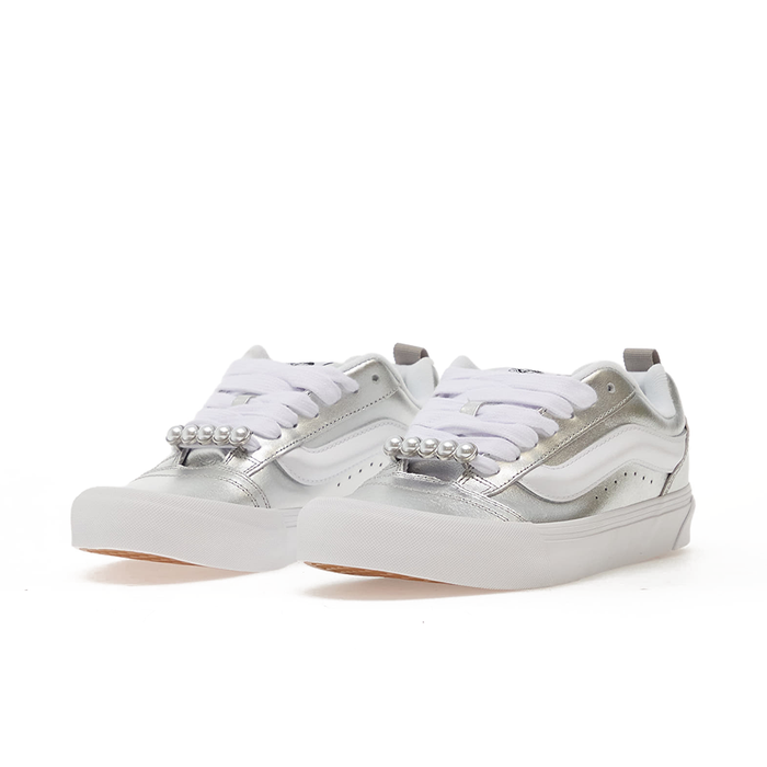 Knu Skool 'Metallic Leather Silver'