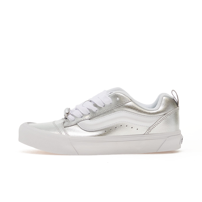 Knu Skool 'Metallic Leather Silver'