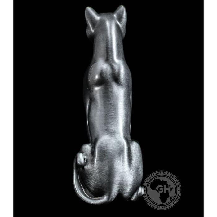 Lioness sitting Pewter Sculpture