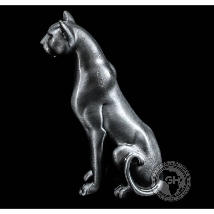 Lioness sitting Pewter Sculpture