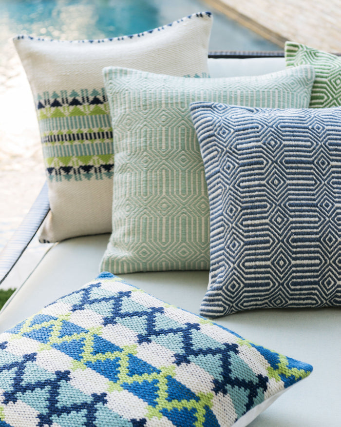 Loloi Pillow | Aqua / Ivory Loloi