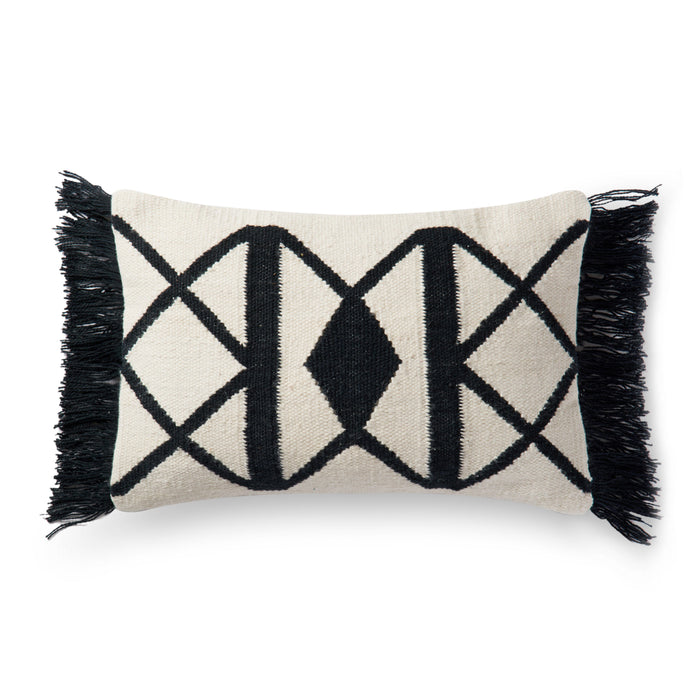 Loloi Pillow | Black / Ivory Loloi