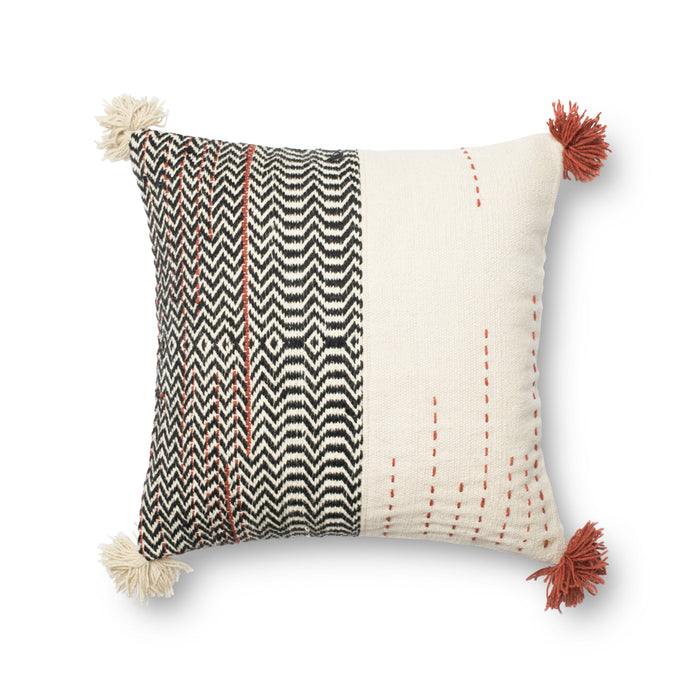 Loloi Pillow | Black / Ivory Loloi