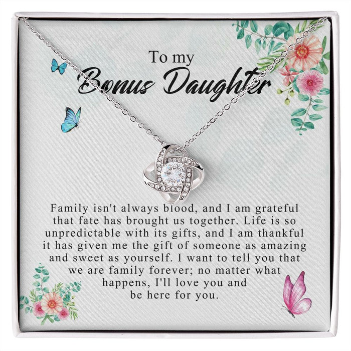 Love Knot Bonus Daughter, Step Daughter Gift, Bonus Daughter Necklace, Stepdaughter JWSN110755 B0BLP92X3Q B0BNYD1CVB