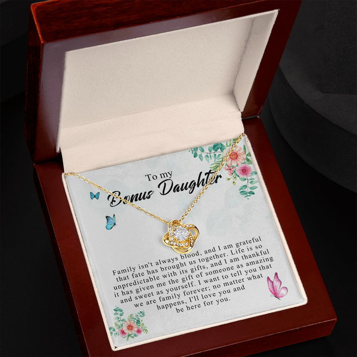 Love Knot Bonus Daughter, Step Daughter Gift, Bonus Daughter Necklace, Stepdaughter JWSN110755 B0BLP92X3Q B0BNYD1CVB