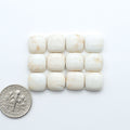 Magnesite Cabochons are a must-have for jewelry makers. These stones feature a unique blend of white and brown making them perfect for a variety of designs.
