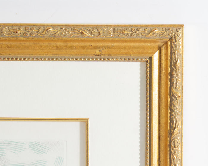 Marie Laurencin “Young Girl with a Guitar” Hand-Colored Etching