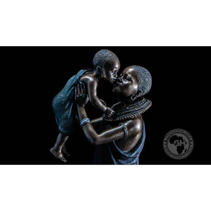 Mathee African Figurine Bronze Sculpture
