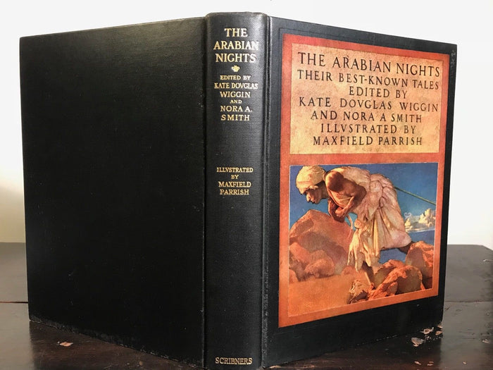 MAXFIELD PARRISH - THE ARABIAN NIGHTS - Kate Wiggin, 1925 HC/DJ - SCARCE DJ