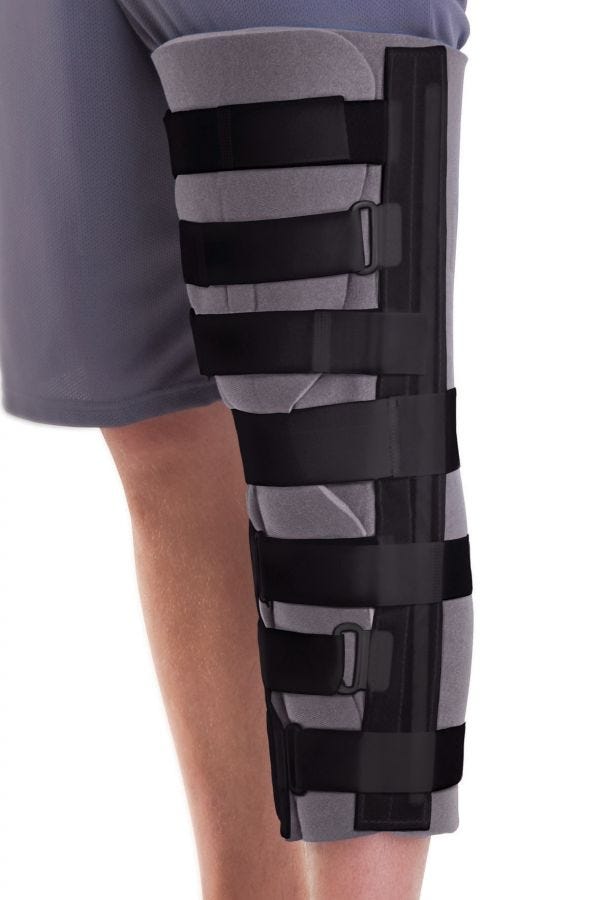 Medline Cut-Away Knee Immobilizer: 19", 1 Count 36630529