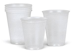 Medline Disposable Cold Plastic Drinking Cups Translucent, Case of 2500