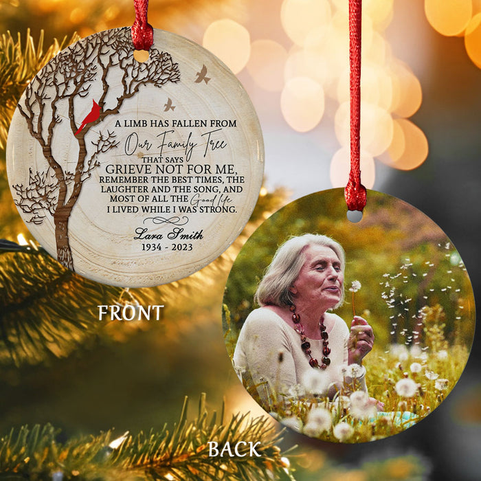 Memorial Mom Ornaments | In Memory Photo Ornament