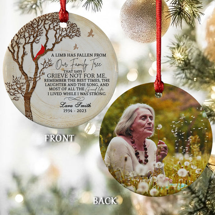 Memorial Mom Ornaments | In Memory Photo Ornament