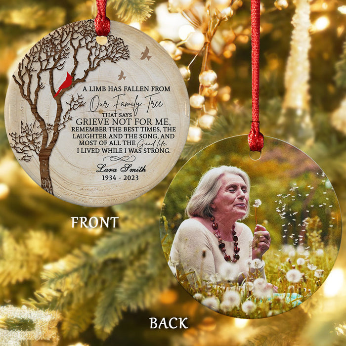 Memorial Mom Ornaments | In Memory Photo Ornament