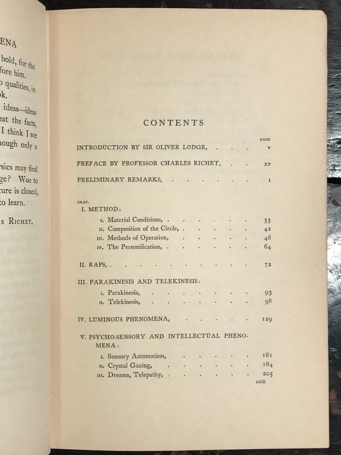 METAPSYCHICAL PHENOMENA - J. Maxwell, 1st/1st 1905, METAPHYSICAL MEDICAL PSYCHIC