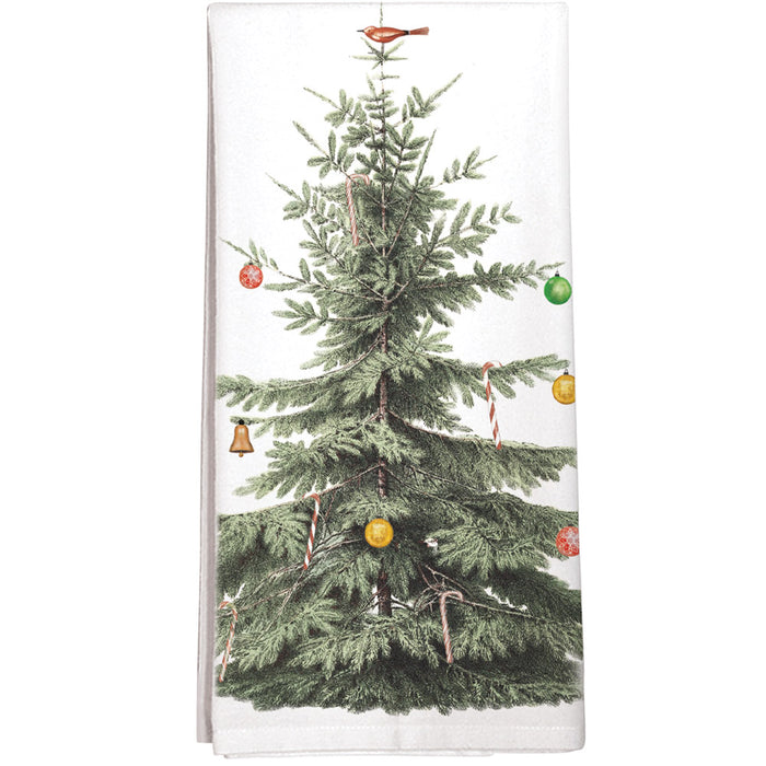 Montgomery Street Ornament Tree Cotton Flour Sack Kitchen Dish Towel