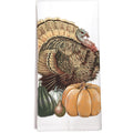 Montgomery Street Turkey Pumpkin Cotton Flour Sack Kitchen Dish Towel