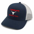 Navy Blue Cap with White Mesh Back