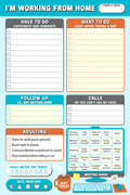 Note Pad I'm Working from Home Daily Planner Pad
