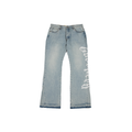 OG Logo Flared Denim Printed 'Blue Wash'