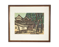 Okiie Hashimoto "Castle Walls No. 5" Japanese Woodblock Print