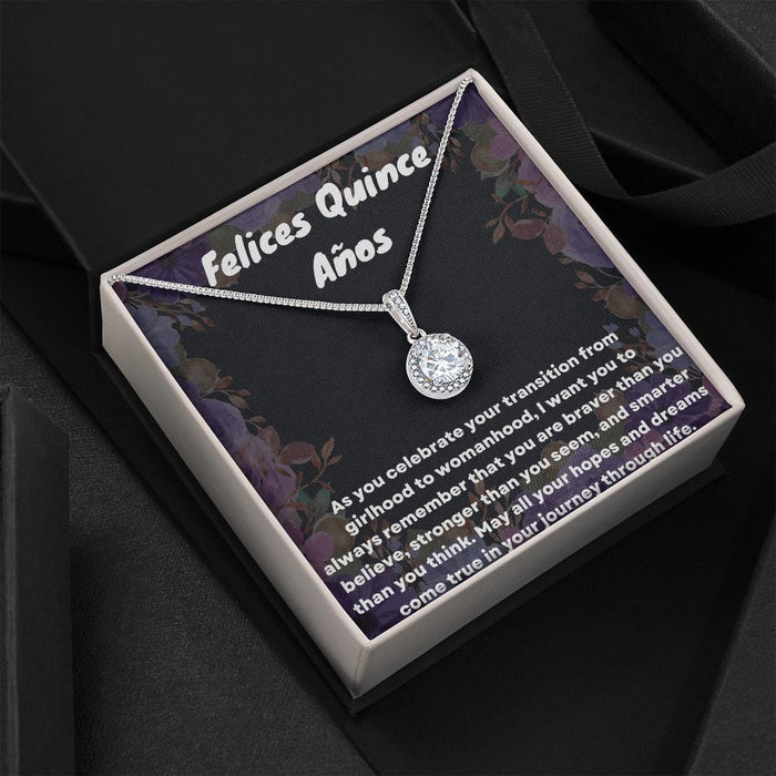 "Our Quinceañera Gifts Necklace is the Ideal Keepsake for Her Special Day"
