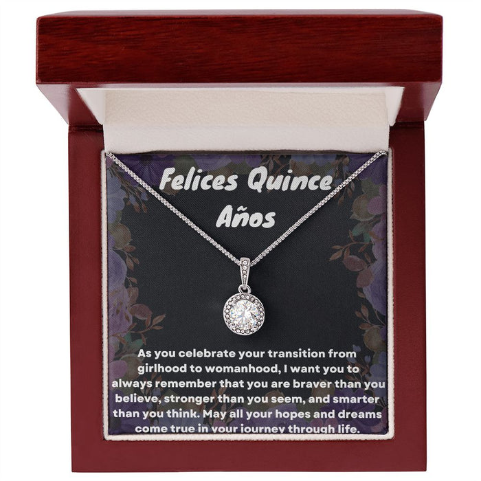 "Our Quinceañera Gifts Necklace is the Ideal Keepsake for Her Special Day"