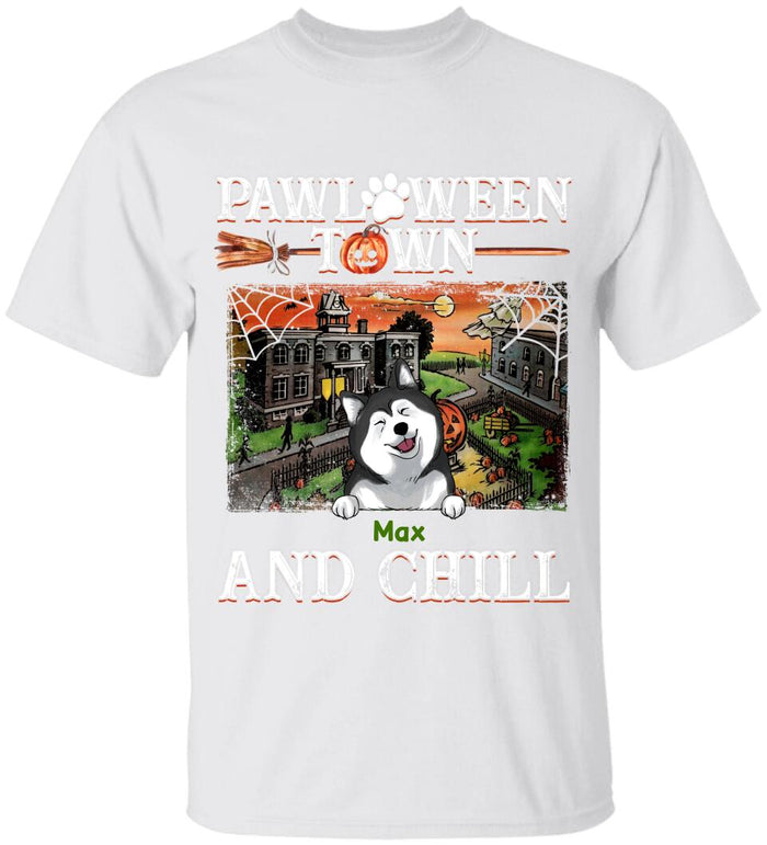 Pawloween Town And Chill - Personalized T-shirt