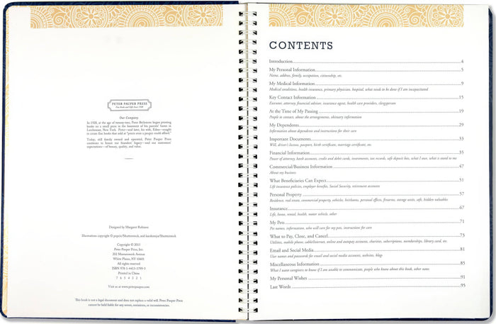 Peace of Mind Planner