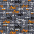 Motorcycle Mania Cotton Calico Fabric